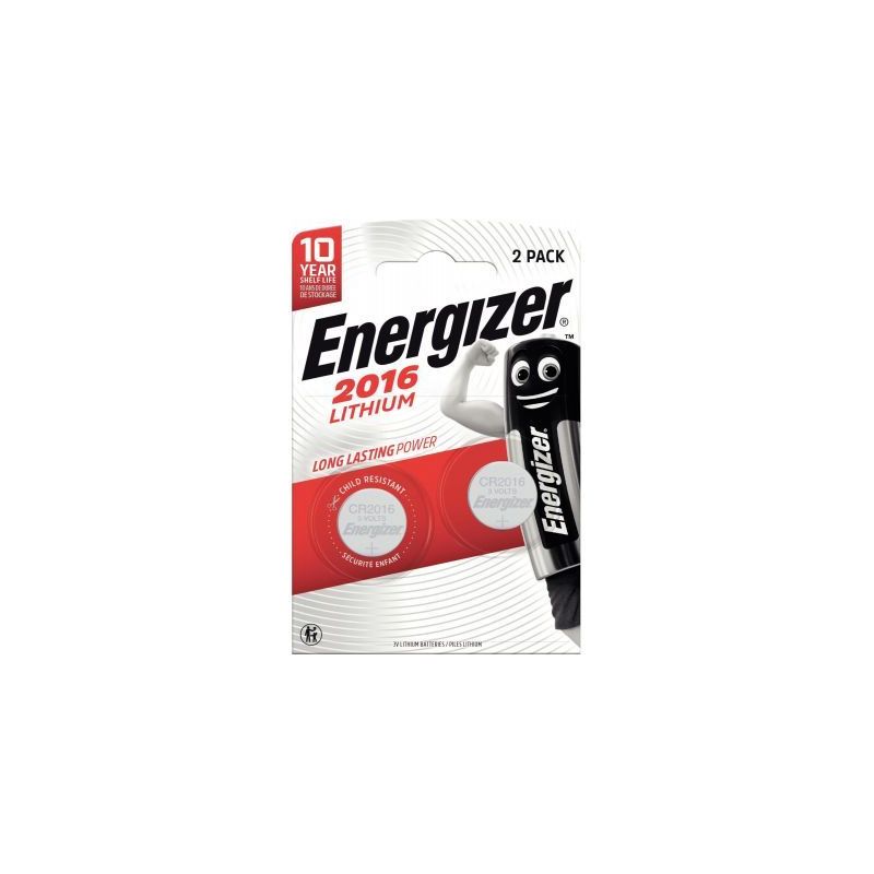 Achetez Blister de 2 pile Lithium 3V CR2016 7638900248340 ENERGIZER pas cher sur Ma Rentrée Scolair..