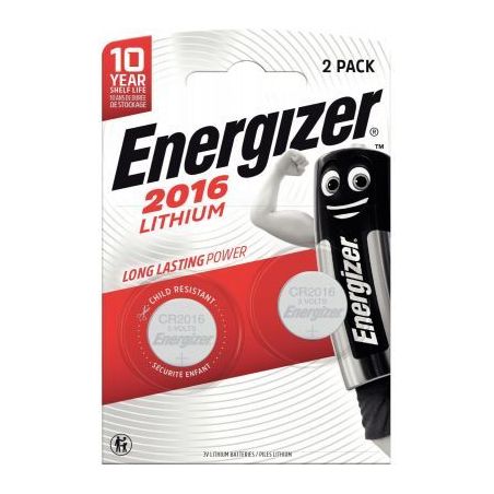 Achetez Blister de 2 pile Lithium 3V CR2016 7638900248340 ENERGIZER pas cher sur Ma Rentrée Scolair..