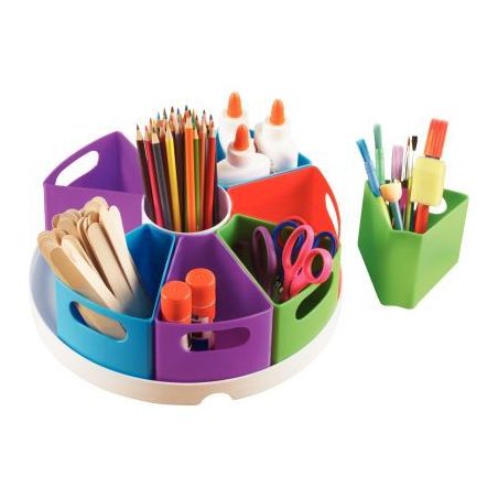 Achetez Carrousel de rangement 9 compartiments pour matériel de création LER3806 pas cher sur Ma R..
