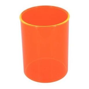 Achetez Pot à crayons FLUOR orange transparent 205-18 pas cher sur Ma Rentrée Scolaire