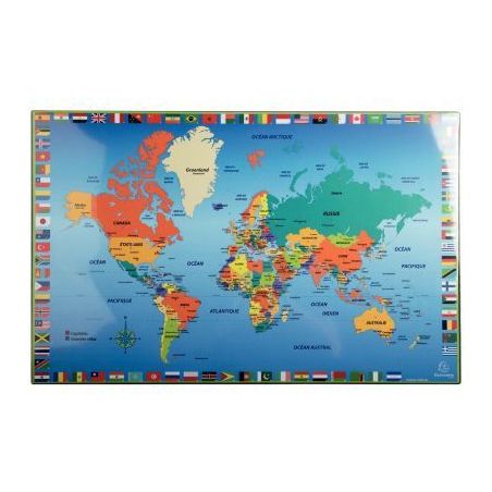 Achetez Sous-mains 57,5x37,5cm monde 29790E EXACOMPTA pas cher sur Ma Rentrée Scolaire