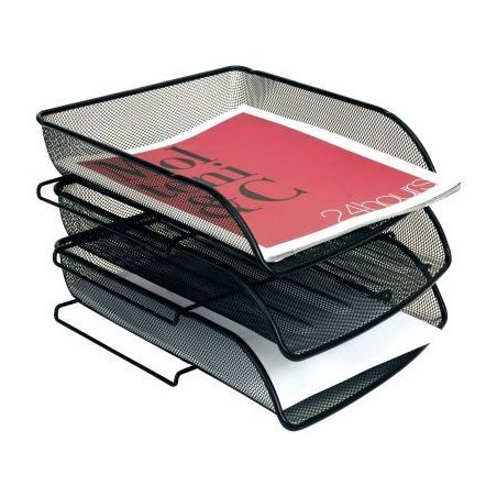 Achetez Corbeille à courrier en métal Mesh noir MESHFRA N MESH ALBA pas cher sur Ma Rentrée Scola..