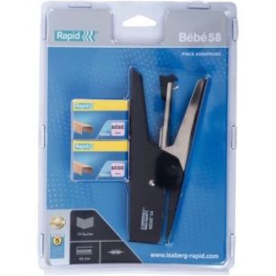 Achetez Set agrafeuse pince bébé 58 noir + 4x1000 agrafes 10527091 RAPID ESSELTE pas cher sur Ma R..