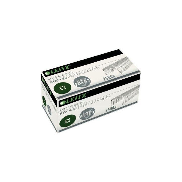 Paquet de 2 500 agrafes Leitz E2 pour agrafeuse électrique 5533 55690000 LEITZ