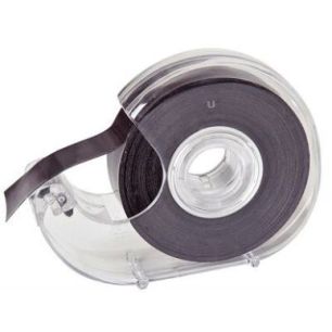 Achetez WONDAY Dévidoir transparent en PS + Ruban Noir à  bande magnétique et adhésive 19 mm x ..