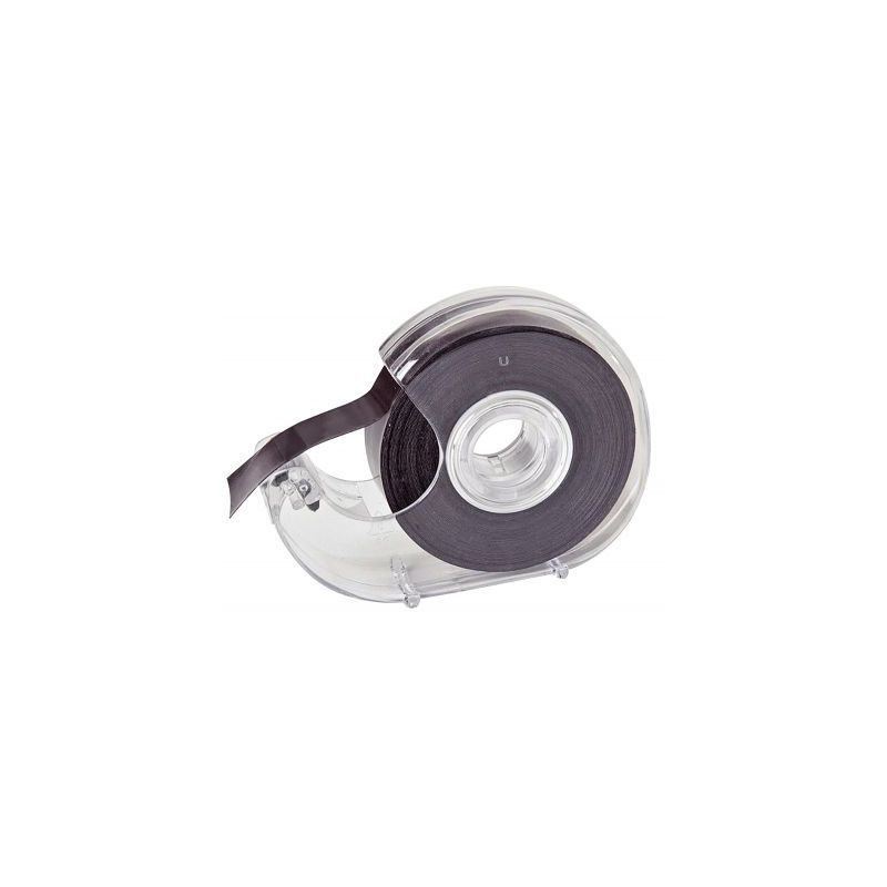 Achetez WONDAY Dévidoir transparent en PS + Ruban Noir à  bande magnétique et adhésive 19 mm x ..