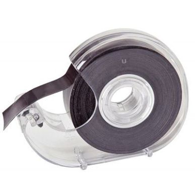 Achetez WONDAY Dévidoir transparent en PS + Ruban Noir à  bande magnétique et adhésive 19 mm x ..