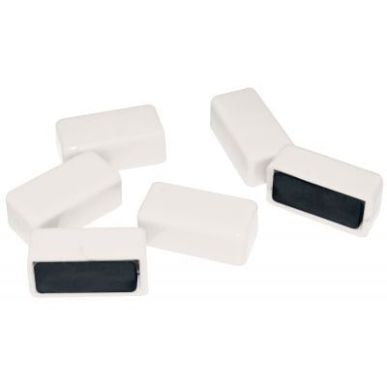 Achetez Blister de 6 punaises magnétiques rectangulaires. 12x25 mm.  Blanc FAI500302 SAFETOOL pas c..