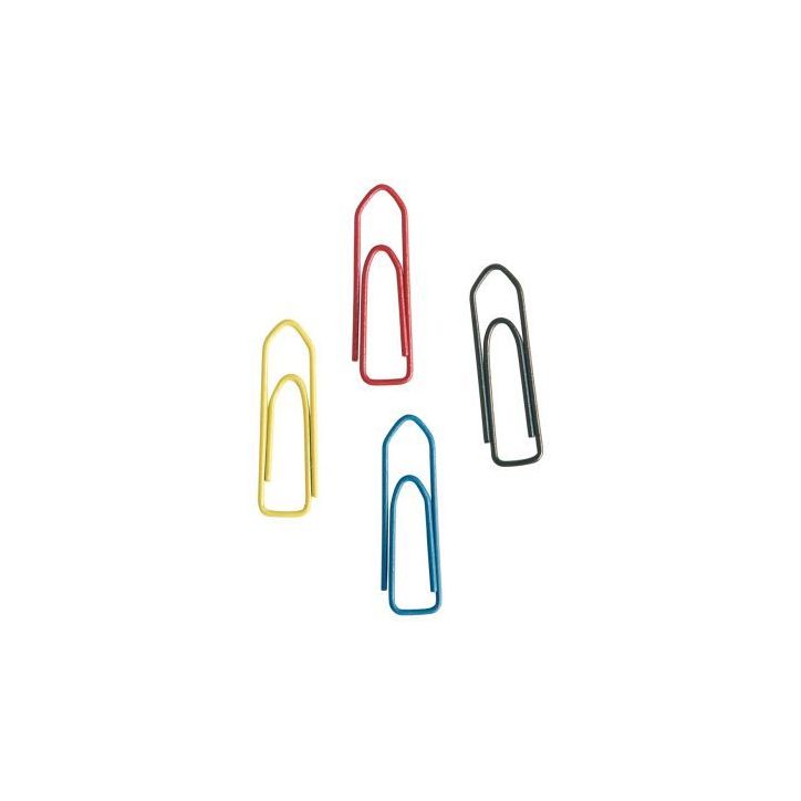 Boîte de 1000 trombones 25 mm bout chevron coloris assortis 8042425 PAVO