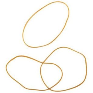 Achetez WONDAY Boîte distributrice de 100g d'élastique en caoutchouc blond étroit 100x1,8mm pas c..