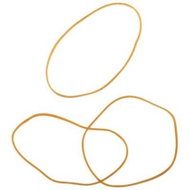 Achetez WONDAY Boîte distributrice de 100g d'élastique en caoutchouc blond étroit 100x1,8mm pas c..