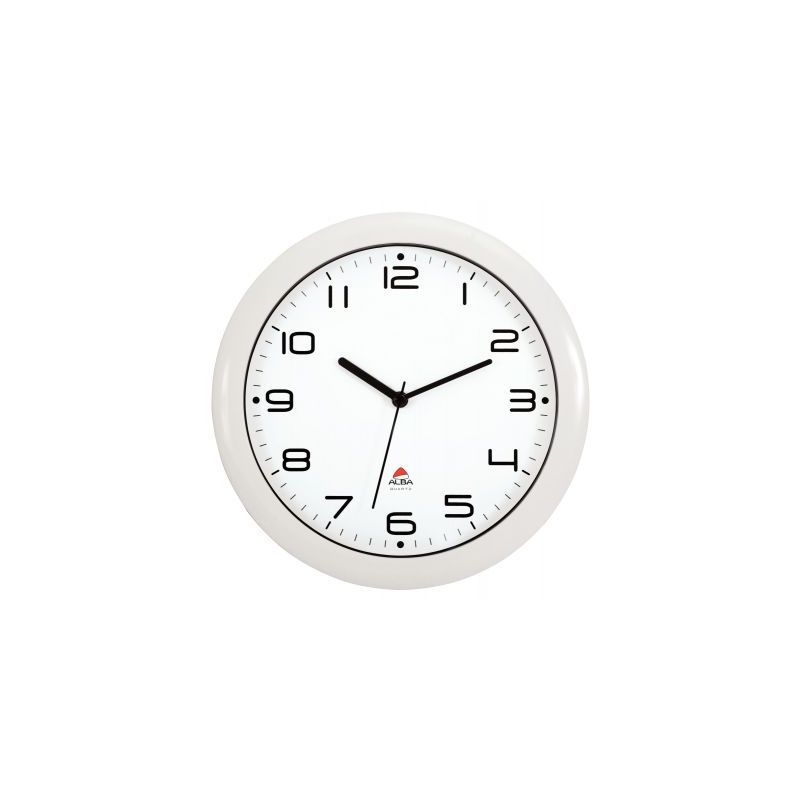 Achetez Horloge silencieuse diamètre 30cm blanche HORNEW BC ALBA pas cher sur Ma Rentrée Scolaire