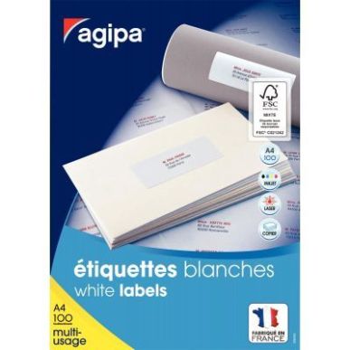 Achetez Boîte de 3 300 étiquettes multi-usages 70x25mm 119007 AGIPA pas cher sur Ma Rentrée Scola..
