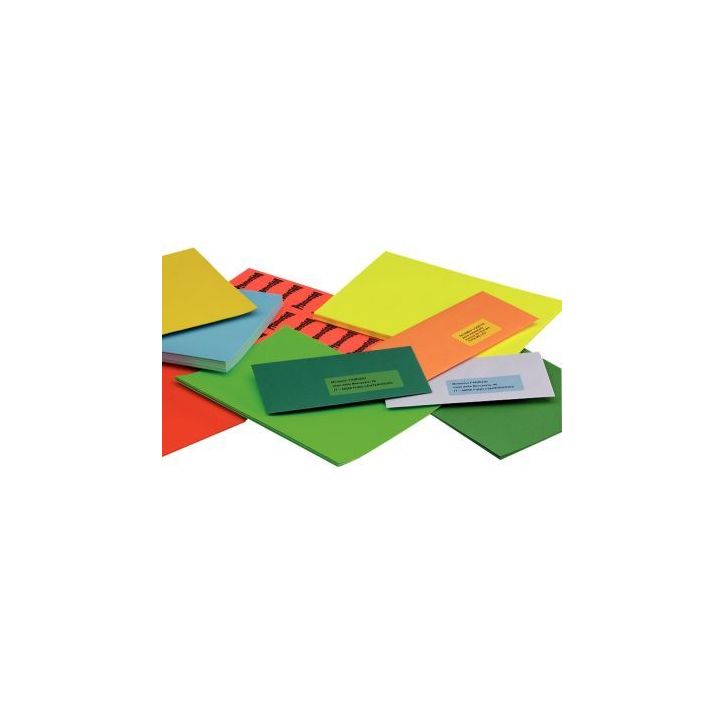 Boîte de 1400 étiquettes couleur 38.1x99mm  coloris rouge 2625 0