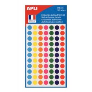 Achetez AGIPA Sachet de 385 pastilles rondes de couleur assortis diamètre 8mm pas cher sur Ma Rentr..