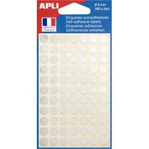 Achetez Sachet de 308 pastilles adhésives diamètre 8 mm argent 100601 AGIPA pas cher sur Ma Rentr ..