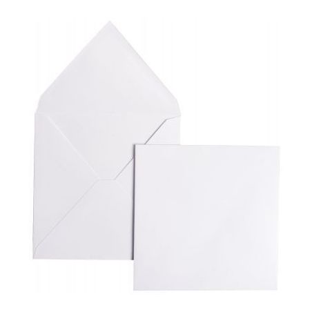 Achetez Paquet de 20 enveloppes Pollen Clairefontaine format 165 x 165mm 120g blanc 5433C POLLEN CLA..