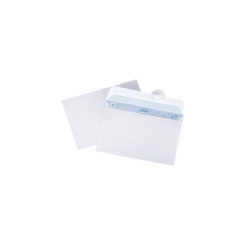 Achetez Boîte de 500 enveloppes blanches C6 114x162 80g/m² bande de protection 1308 GPV pas cher s..