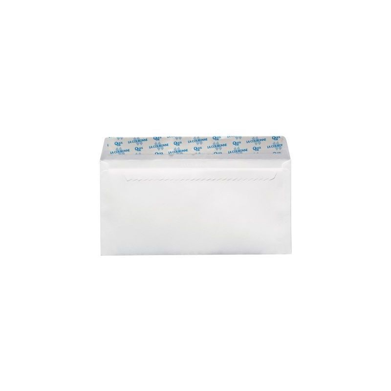 Achetez Boîte de 500 enveloppes blanches DL 110x220 90g/m²  bande de protection 10693 LA COURONNE ..