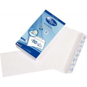 Achetez Paquet de 50 enveloppes blanches DL 110x220 80g/m² bande de protection 1461 LA COURONNE pas..