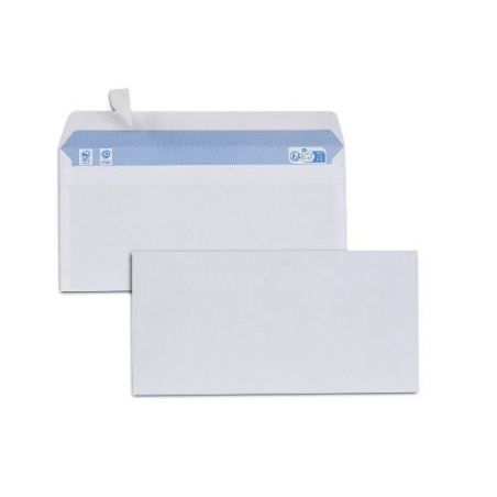 Achetez Boîte de 500 enveloppes Blanches 80g DL 110x220 auto-adhésives pas cher sur Ma Rentrée Sc..