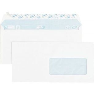 Achetez Boîte de 70 enveloppes blanches DL 110x220 80g/m² bande siliconée fenêtre 45x100 6262 pa..