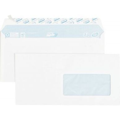Achetez Boîte de 70 enveloppes blanches DL 110x220 80g/m² bande siliconée fenêtre 45x100 6262 pa..