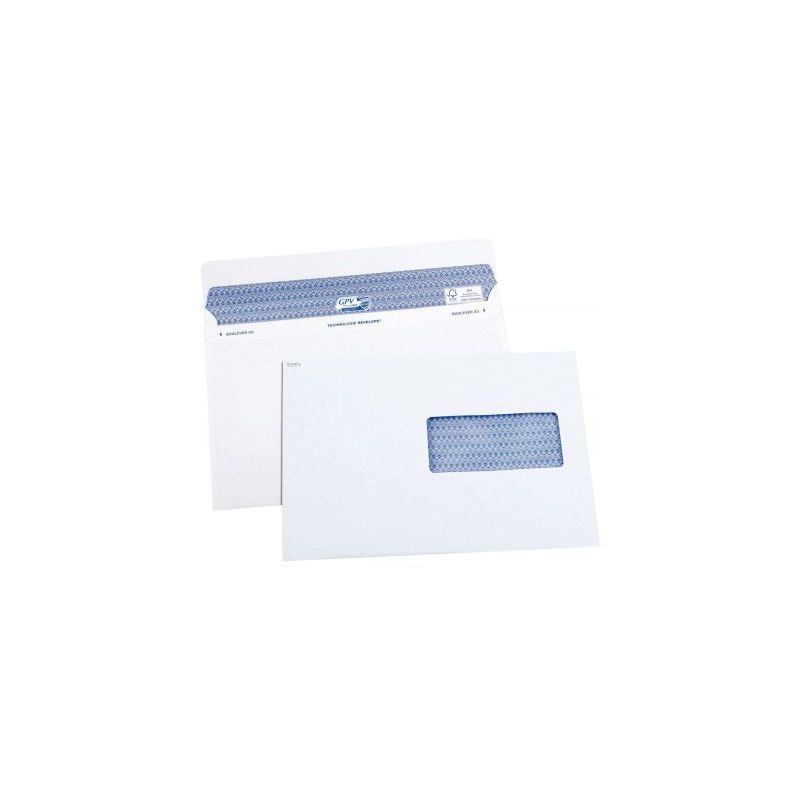 Achetez Boîte de 100 enveloppes blanches C5 162x229 90g/m² fenêtre 45x100 SECURE autocollante 505.. Achetez Boîte de 100 enveloppes blanches C5 162x229 90g/m² fenêtre 45x100 SECURE autocollante 505..