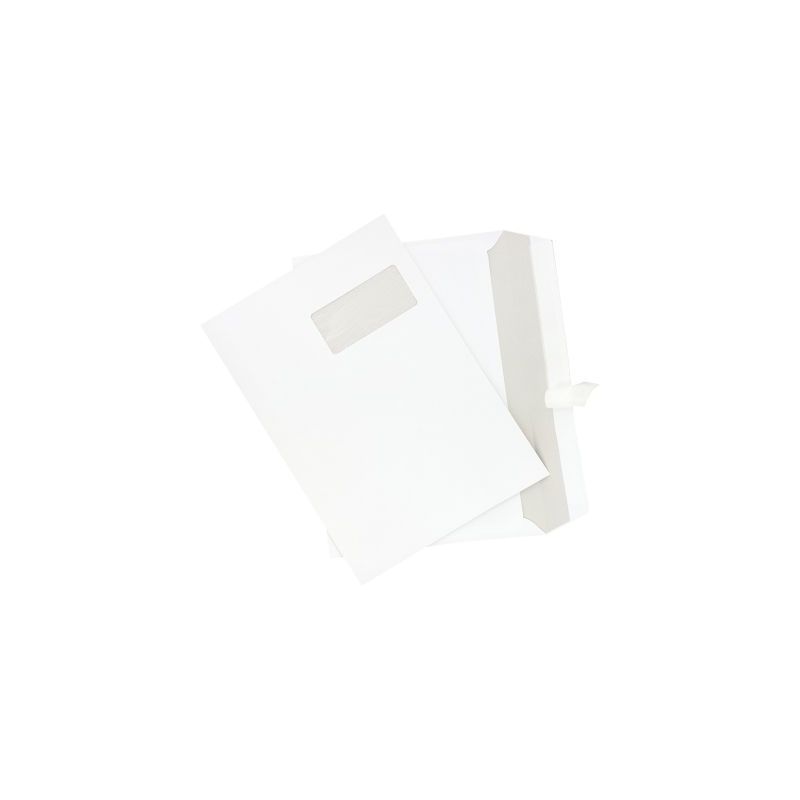 Achetez Boite de 250 enveloppes blanches C4 229x324 90g/m² fenêtre 50x105 bande de protection 7569..