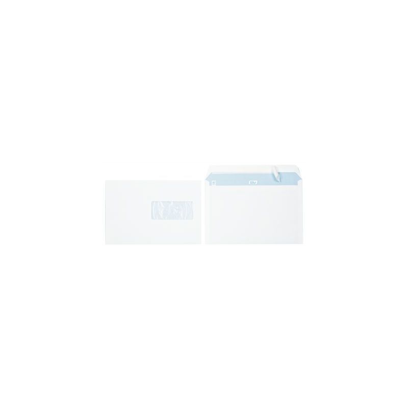 Achetez Boîte de 500 enveloppes blanches C5 162x229 80g/m² fenêtre 45x100 bande siliconée 1313 G..