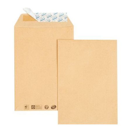 Achetez Boîte de 500 pochettes kraft C5 162x229 90g/m² bande de protection 4252 pas cher sur Ma Re..
