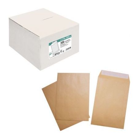 Achetez Boite de 500 pochettes kraft 176x250mm 90g bande siliconée 9752 LA COURONNE pas cher sur Ma..