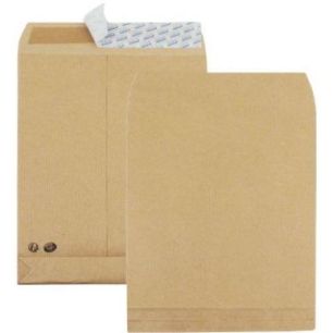Achetez Paquet de 50 pochettes kraft à  3 soufflets 229x324  120g/m² bande de protection 501791 L..
