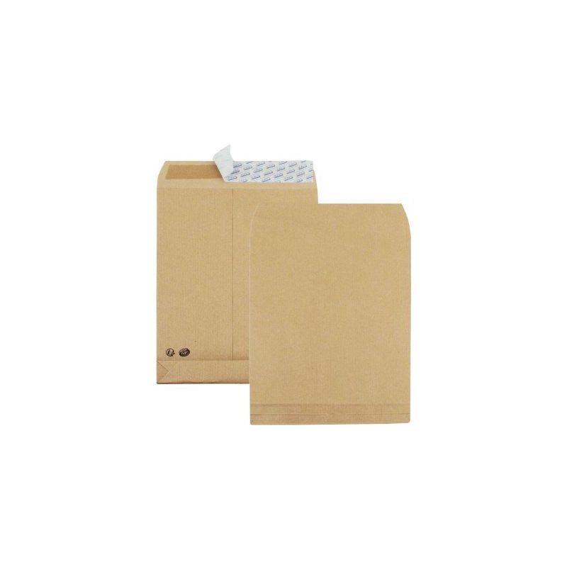 Achetez Paquet de 50 pochettes kraft à  3 soufflets 229x324  120g/m² bande de protection 501791 L..