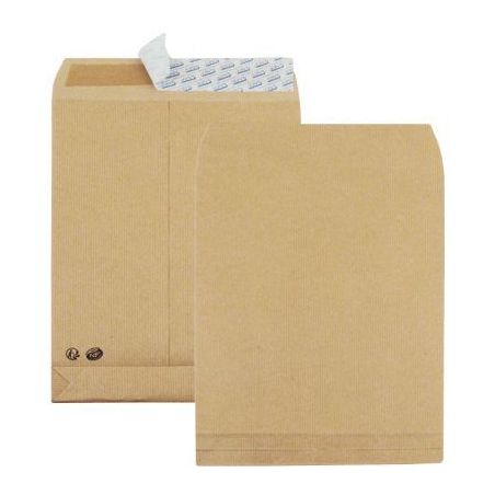 Achetez Paquet de 50 pochettes kraft à  3 soufflets 229x324  120g/m² bande de protection 501791 L..