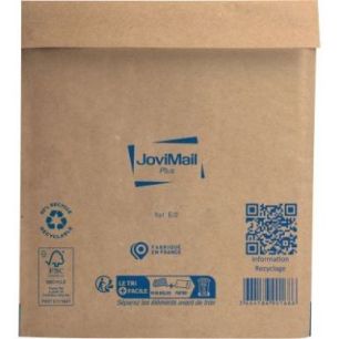Achetez Carton de 100 pochettes bulles papier renforcé 220x260 153500106 JOVIMAIL JOVIPACK pas cher..