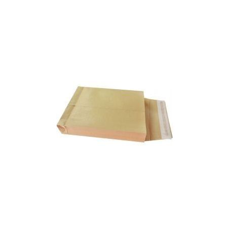 Achetez Paquet de 50 pochettes kraft armé 280x380mm soufflet 50mm bande siliconée 501728 LA COURON..