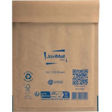 Achetez Carton de 100 pochettes bulles papier 150x210mm Kraft 153400103 JOVIMAIL JOVIPACK pas cher s..