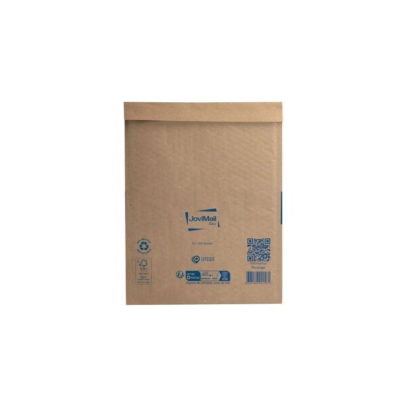 Achetez Carton de 100 pochettes bulles papier 270x360mm Kraft 153400109 JOVIMAIL JOVIPACK pas cher s..