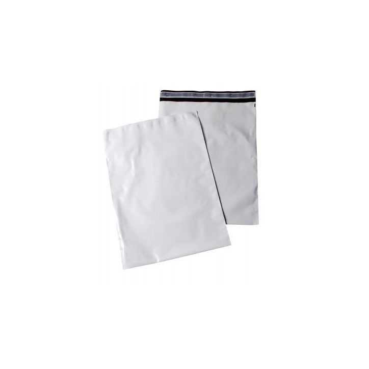 Paquet de 100 pochettes blanches polyéthylène 380x485 70438 PACK'N POS GPV