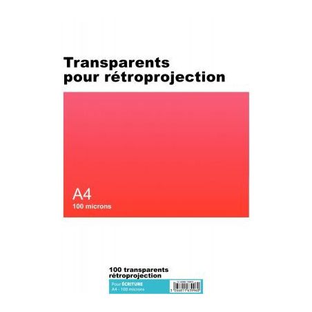Achetez Boîte de 100 transparents pour rétroprojection écriture A4 100µ 33638235 ACCO pas cher s..