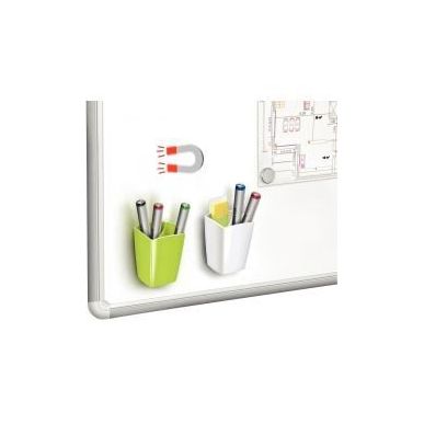 Achetez CEP Pot à  crayons et feutres, magnétique, 2 compartiments, coloris Vert. Dim L7,8 x H9,5..