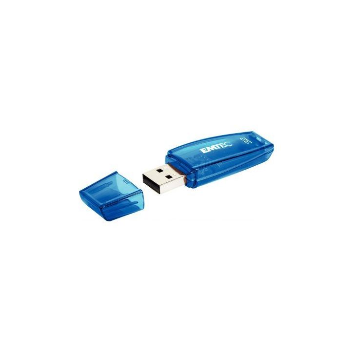 Clé USB 2.0 Emtec C410 32 Go bleue ECMMD32GC410 EMTEC