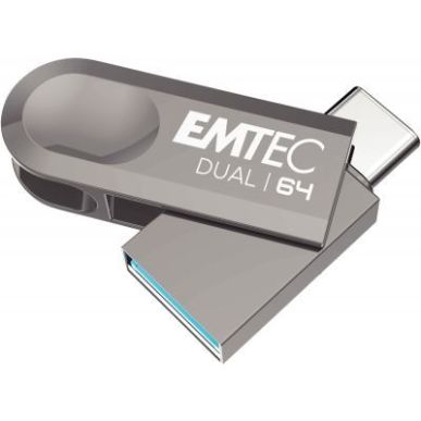 Achetez Clé USB 3.2 Emtec Dual 64 Go ECMMD64GD283 EMTEC pas cher sur Ma Rentrée Scolaire