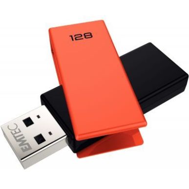 Achetez Clé USB Emtec Brick 2.0 C350 128 go orange ECMMD128GC352 EMTEC pas cher sur Ma Rentrée Sco..