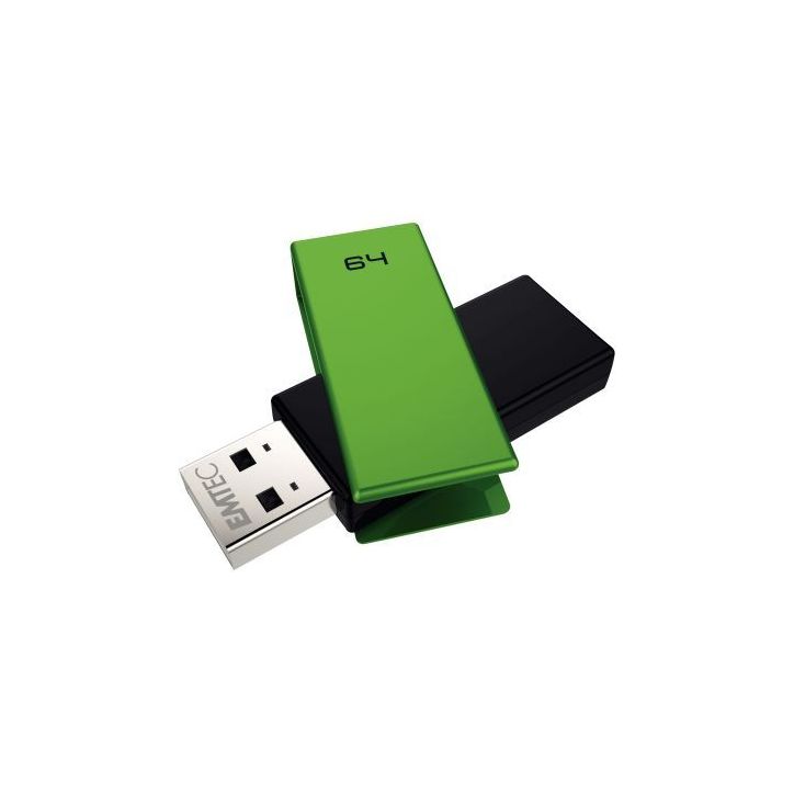 Clé USB Emtec Brick 2.0 C350 64 go vert ECMMD64GC352 EMTEC