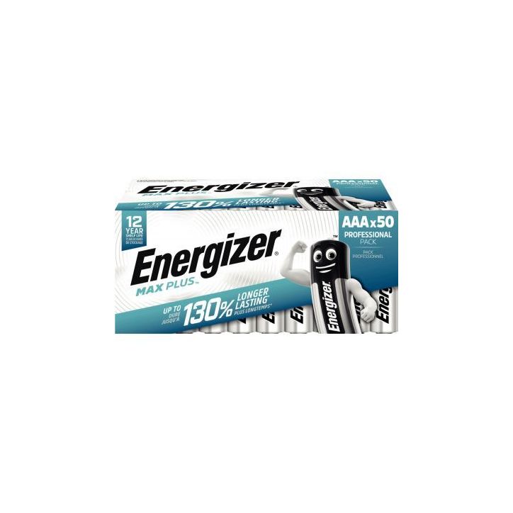 Blister 50 piles 1,5V Max Plus AAA 7638900444940 ENERGIZER