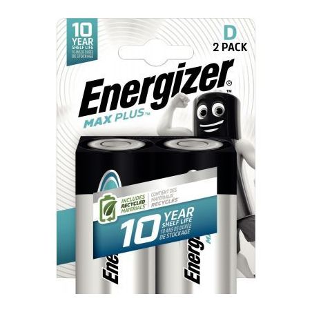 Achetez Blister 2 piles 1,5V Max Plus D 7638900423358 ENERGIZER pas cher sur Ma Rentrée Scolaire