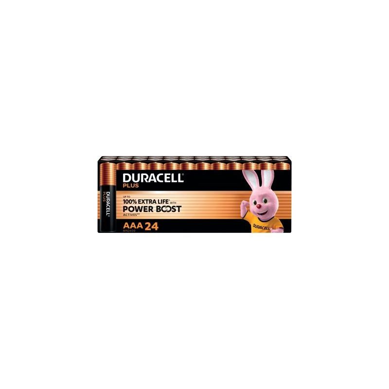 Achetez Boite 24 piles 1.5V PLUS POWERBOOST AAA / LR03 / MN2400 5000394178922 DURACELL pas cher sur ..