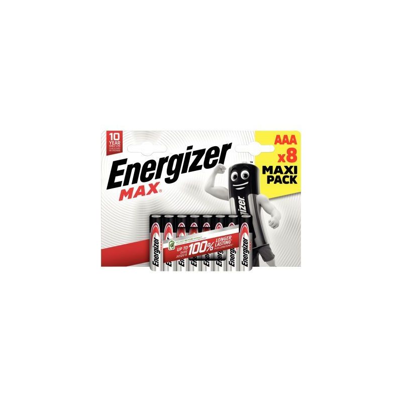 Achetez Blister de 8 piles 1.5V Max AAA 7638900437980 ENERGIZER pas cher sur Ma Rentrée Scolaire